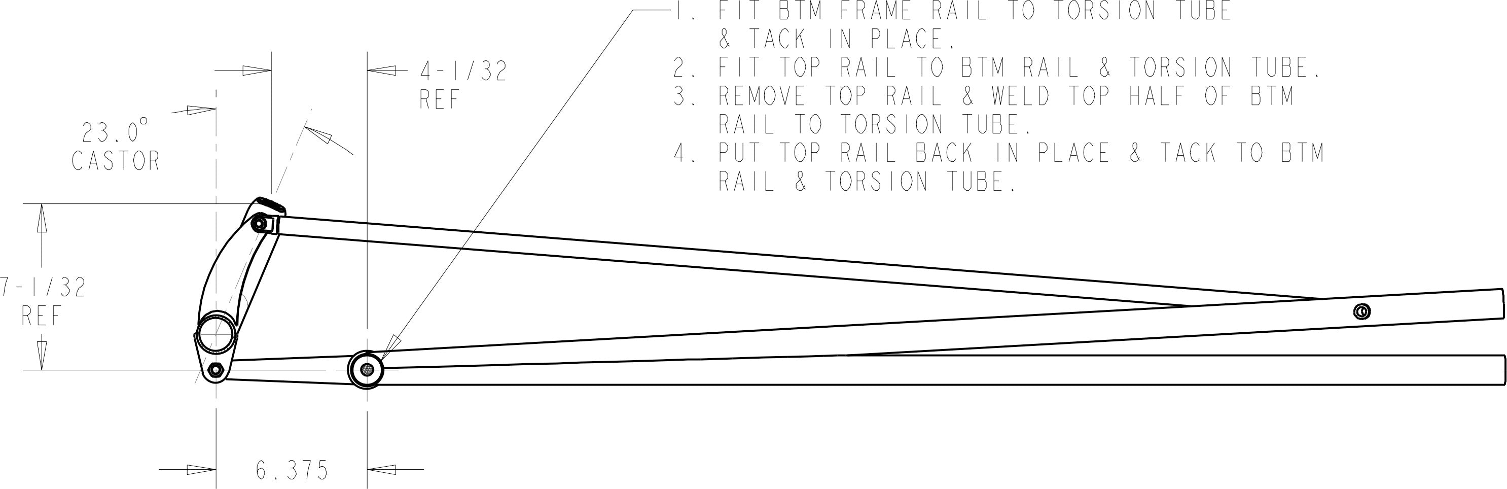 Front Axle & Torsion Bar Kit for Front Engine Dragster 05-173