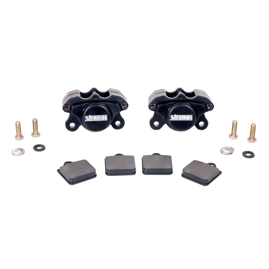 Strange Pro Series M/D Front Brake Kit | 1998-2002 Camaro & Firebird – Reuses OEM Hubs | 1 Pc Rotors, 2 Piston Calipers & Semi Metallic Pads