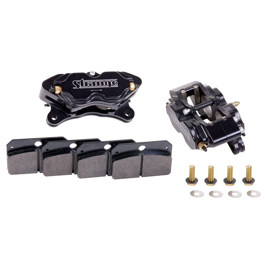 B1850-Pro Series 4 Piston Directional Caliper Kit  With Soft Metallic Brake Pads &amp; Mounting Hardware