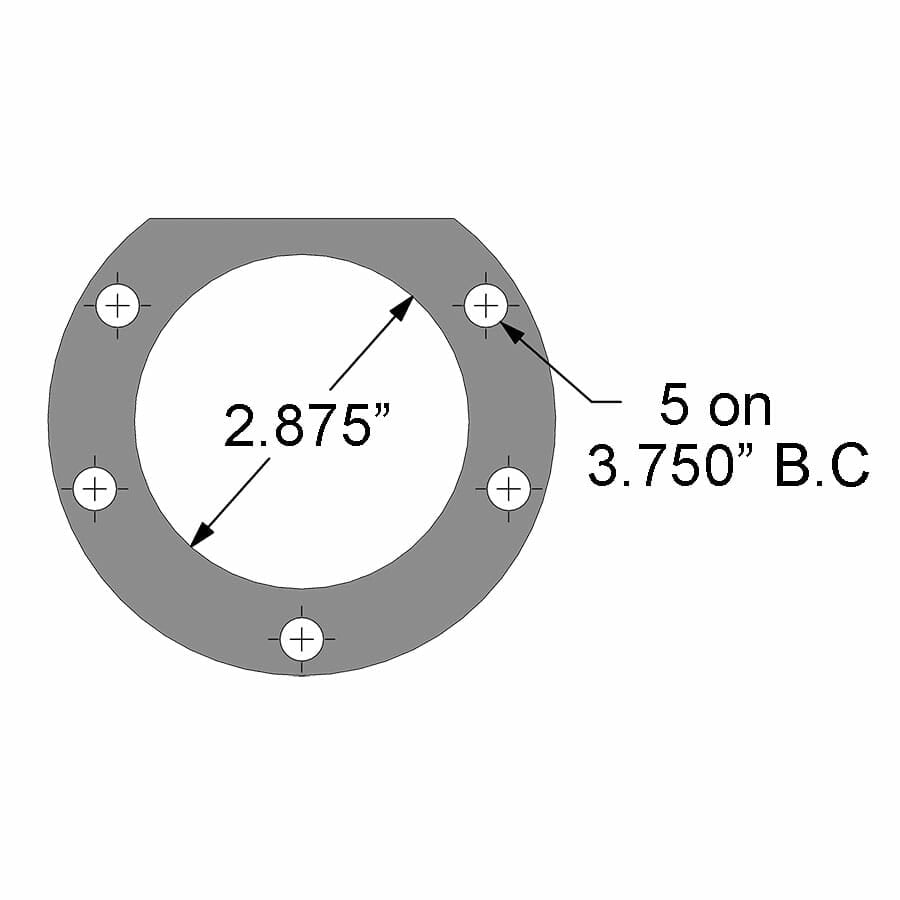 Strange Pro Series Rear Brake Kit | For Mopar Housing Ends – Includes Bearings | 1 Pc Rotors, 4 Piston Calipers & DRM-35 Metallic Pads