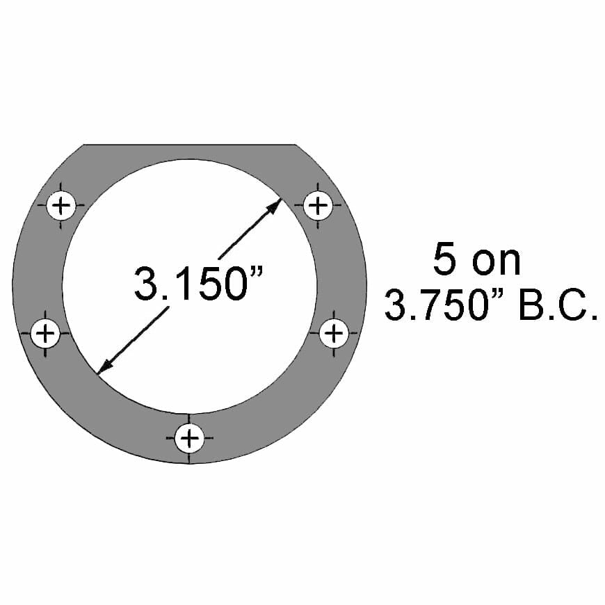 Strange Pro Series Rear Brake Kit | For Strange H1147 Housing Ends | 1 Pc Rotors, 4 Piston Calipers & DTC-30 Semi Metallic Pads