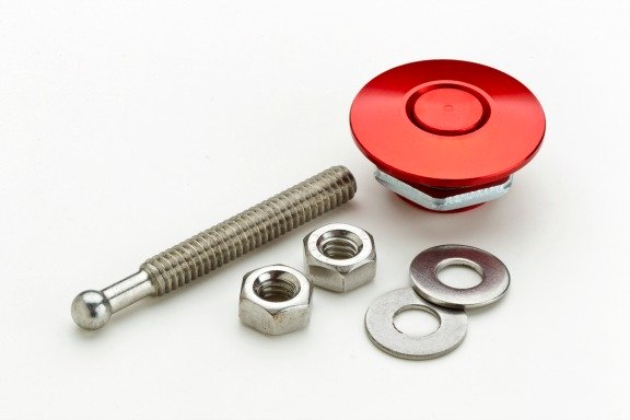 1"  Red Mini Quik Latch Button