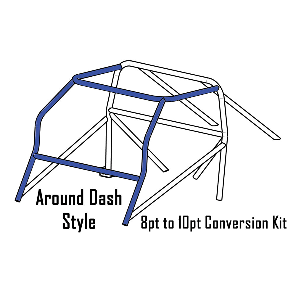 2011-2016 Subaru WRX 10 Point Cage Conversion DOM Around Dash