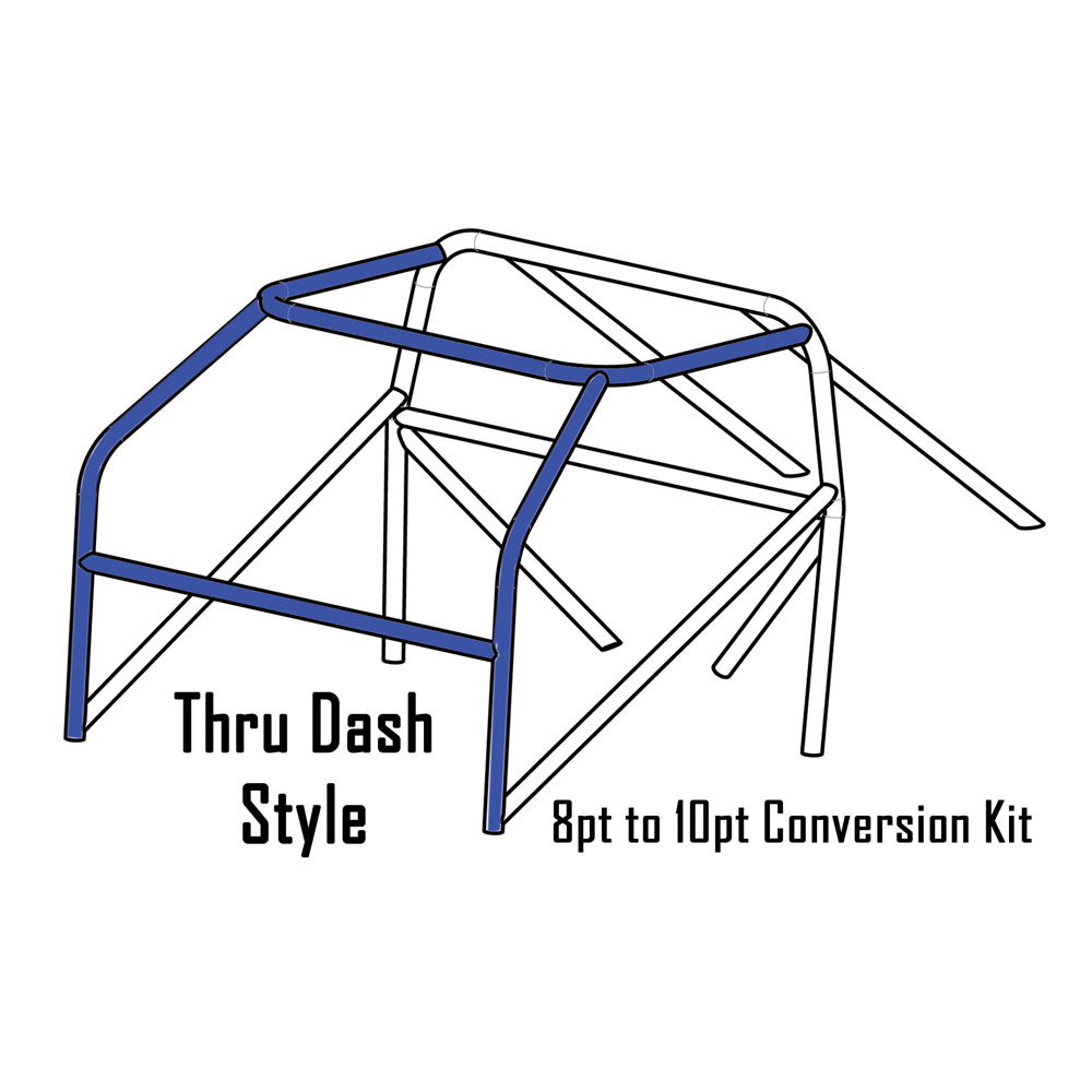 1978-81 Triumph TR7 & TR8 10 Point Cage Conversion DOM Through Dash
