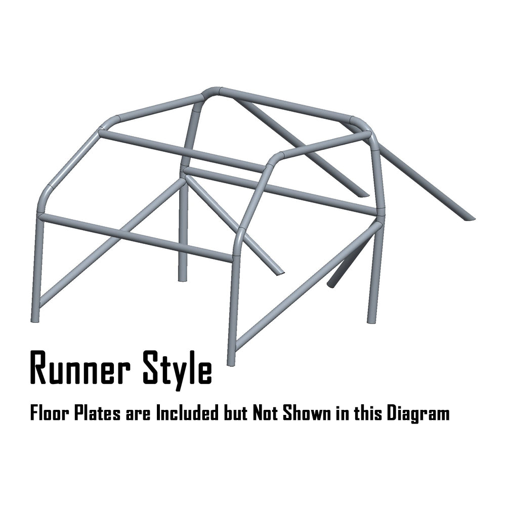 1962-1967 Chevy II /Nova 10 Point Runner Style Cage DOM Mild Steel